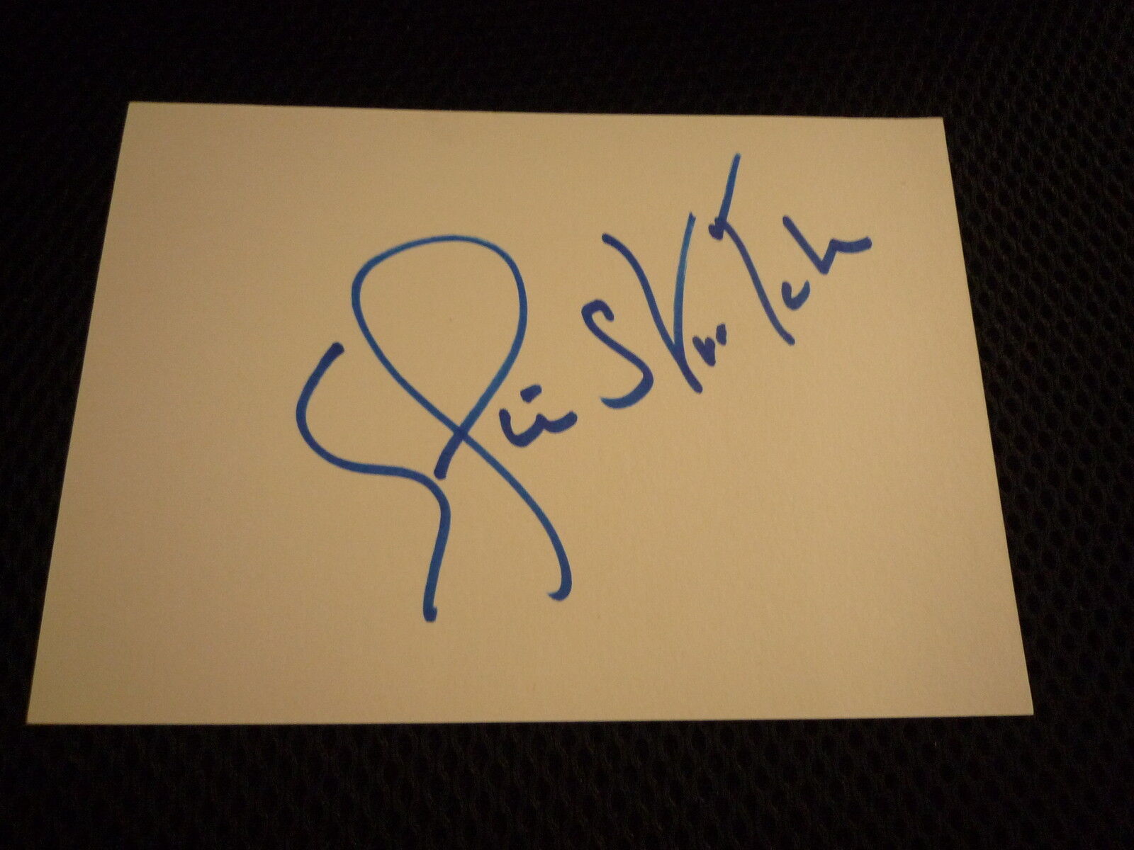 ELAINE STRITCH signed autograph In Person white index card