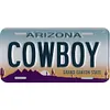 Cowboy - Enseigne M&eacute;tallique de permis de voiture(30*15cm)