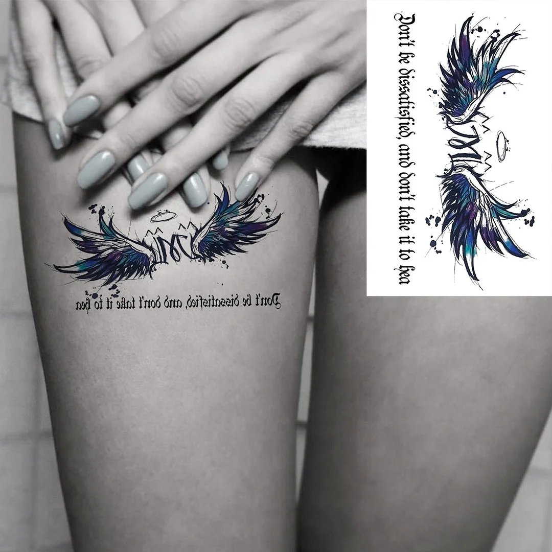 Black Little Flower Fashion Finger Temporary Tattoos For Women Adult Leaves Daisy Rose Fake Tattoo Letter Body Art Tatoos Decal