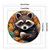 Raccoon-18CT Stamped Cross Stitch 25*25cm/9.84*9.84in tapestrymarket