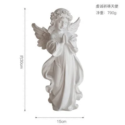 Europe Angel Model Fairy Figurines Home Decoration Mini Garden Accessories for Living Room Figurines Souvenirs Christmas Gifts