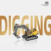 Large 3-in-1 Simulation Alloy Remote Control Excavator
