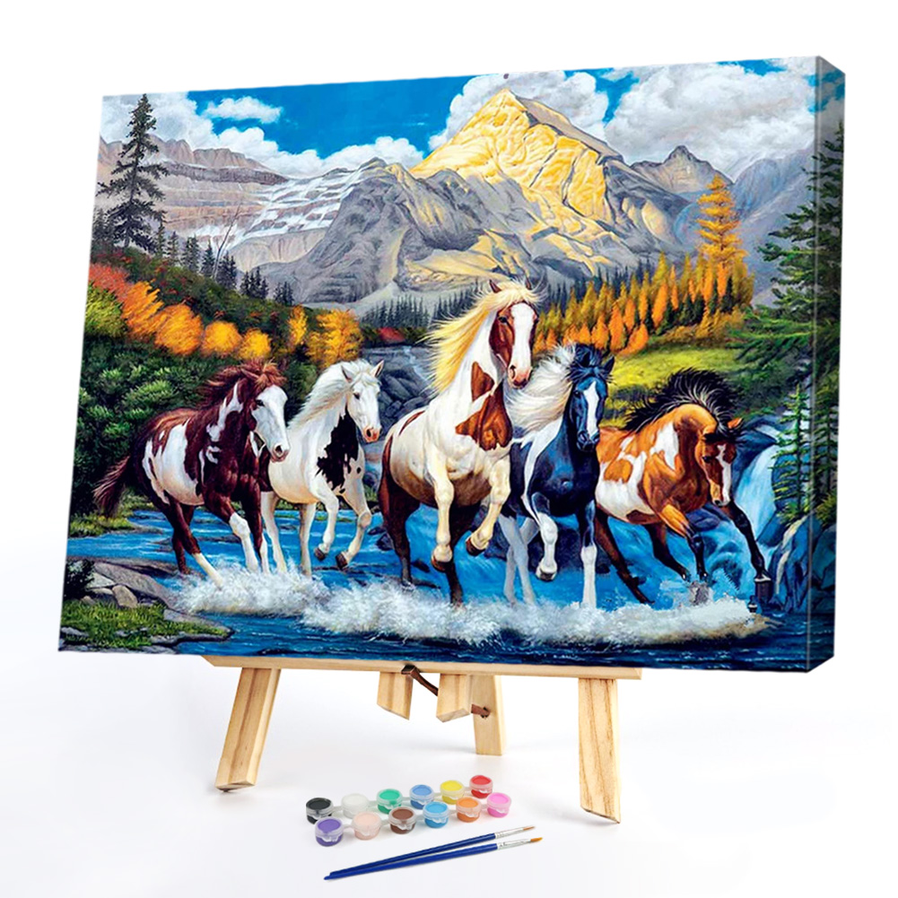 

40x50cm - Paint By Numbers Gallant Horse, 501 Original