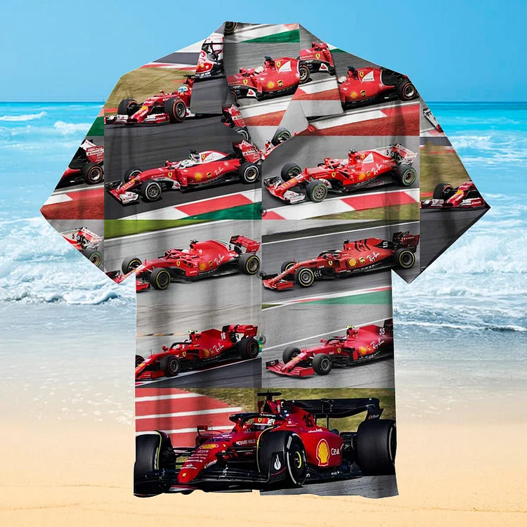 F1 Evolution Of Scuderia Ferrari | Unisex Hawaiian Shirt
