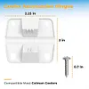 4Pcs Cooler Hinges Screws Set Plastic Hinges with Stainless Steel Screws Set