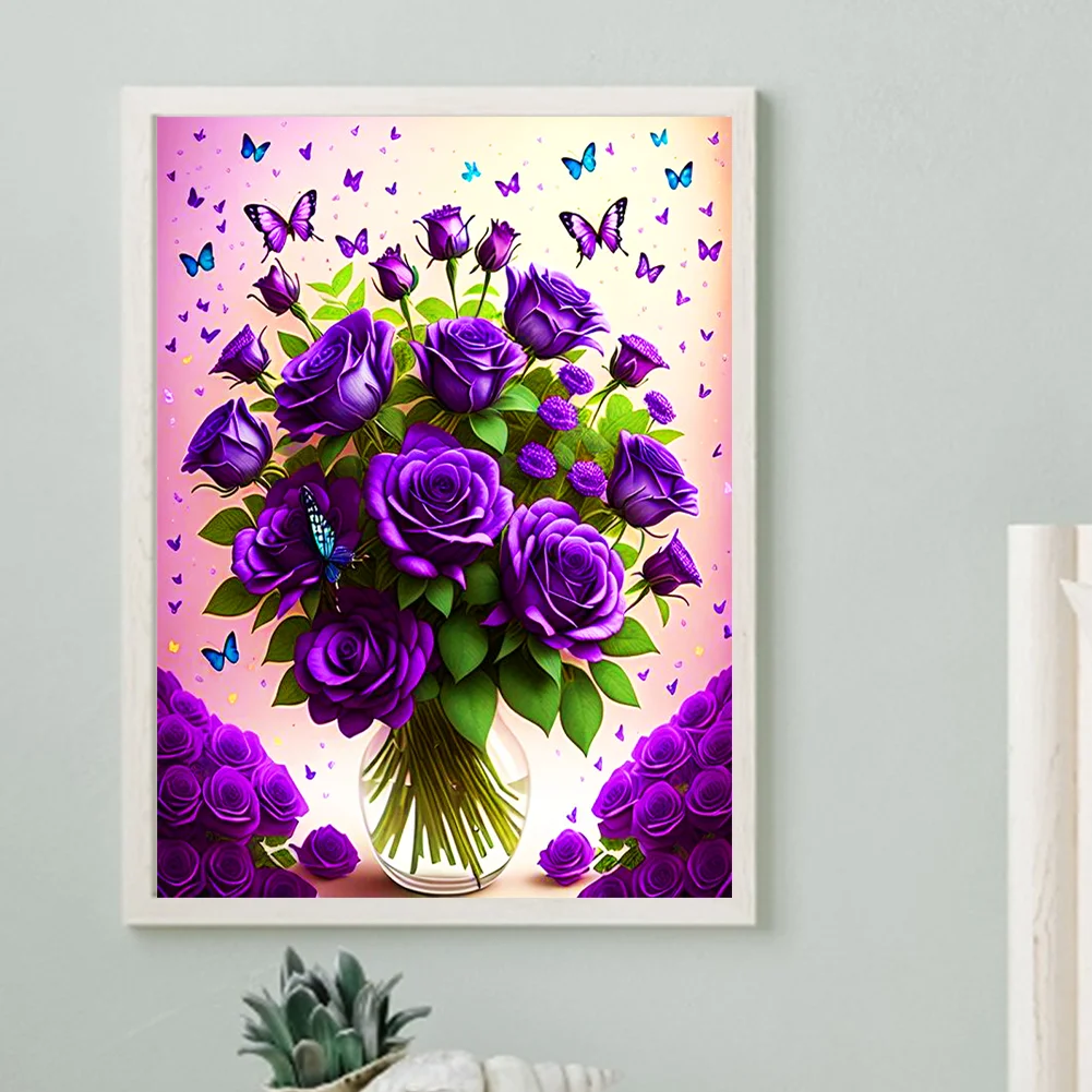 Diamond Painting - Full Round Drill - Rose(30*40cm)