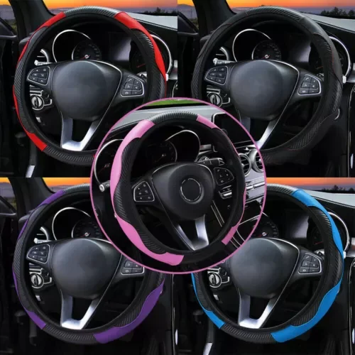Dronehint Universal 38CM/15'' Leather Car Steering Wheel Cover Anti-slip Parts Accessories (For: Acura) Parts
