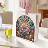 Diamond Painting Acrylic Mandala Flower Paper Towel Storage Rack Decor