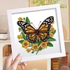 5D DIY Partial Special Shaped Drill Diamond Painting Kit Butterfly Decor With Frame Kit 18x18cm