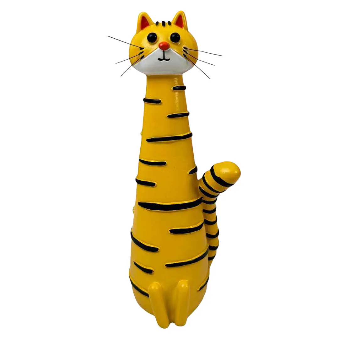 Handcrafted Quirky Cat Vase Modern Whimsical Resin Cat Flower Vase Creative Ornament for Living Room Office Study Home Decoration