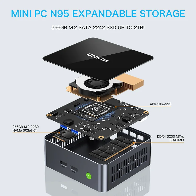 Intel® 12th Alder Lake N95 Mini PC--NucBox G1