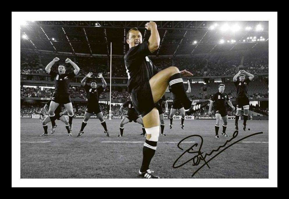 Carlos Spencer - New Zealand All Blacks Autograph Signed & Framed Photo Poster painting