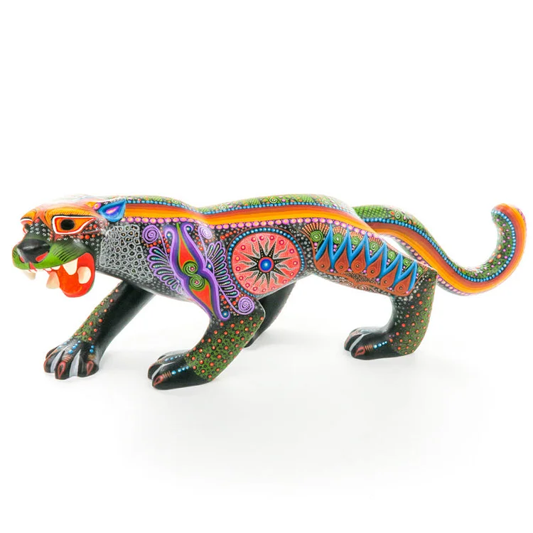 Black Jaguar - Oaxacan Alebrije Wood Carving