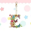 1pc DIY Flower Letter Diamond Painting Double-Sided Keychains
