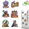 6Pcs Diamond Painting Acrylic Halloween Elements Magnets Kit