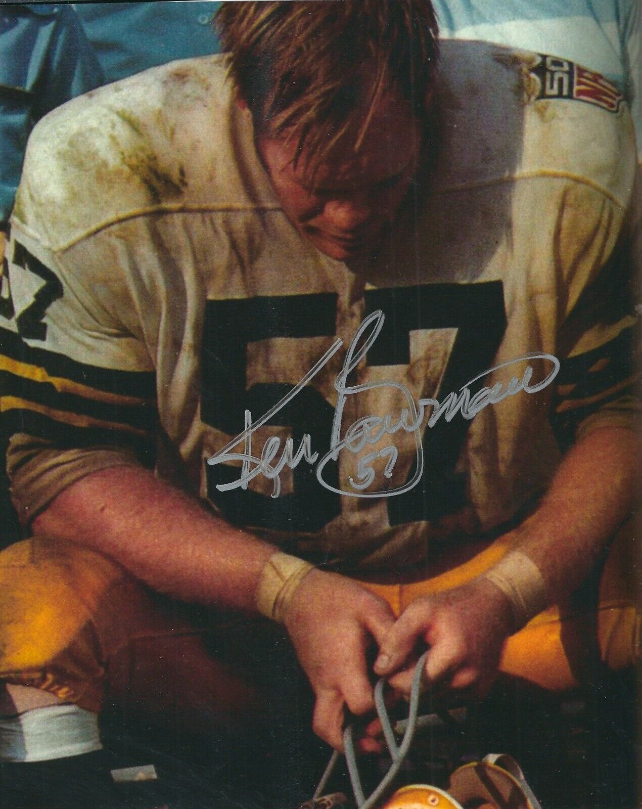 Autographed KEN BOWMAN Green Bay Packers 8x10 Photo Poster painting w/COA