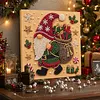 (20x20cm)Delivery Gnome DIY Pearl Painting Art With Inner Wooden Framed Kit