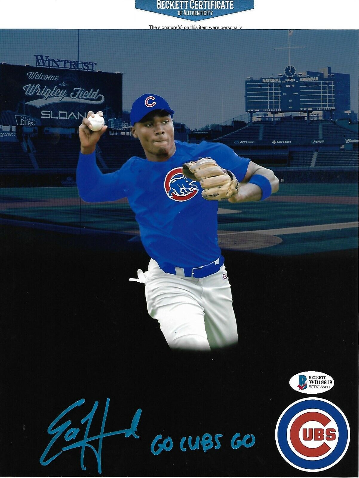 ED HOWARD signed autographed CHICAGO CUBS 8X10 2020 FIRST ROUND PICK COA BECKETT