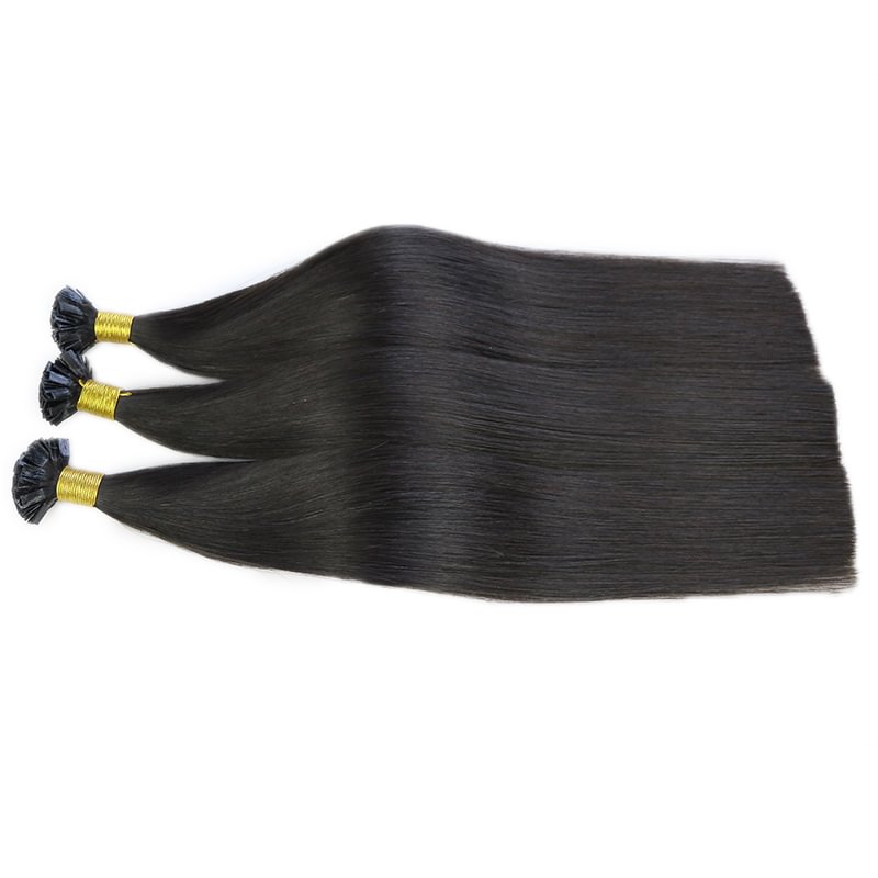 Pre-Bonded Flat Tip Hair #1b Off Black 100gram Per Pack 