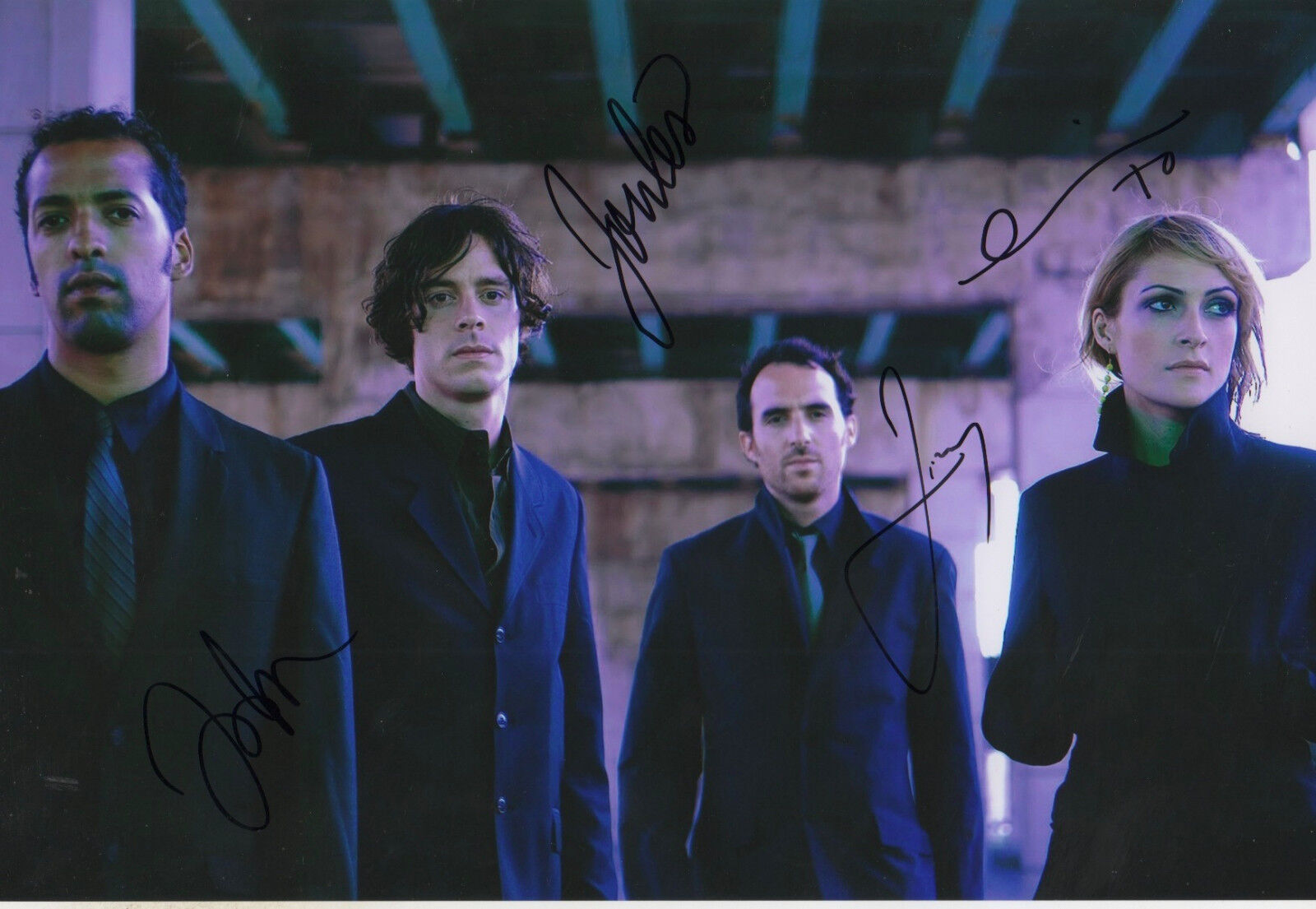 Metric Band full signed 8x12 inch Photo Poster painting autographs