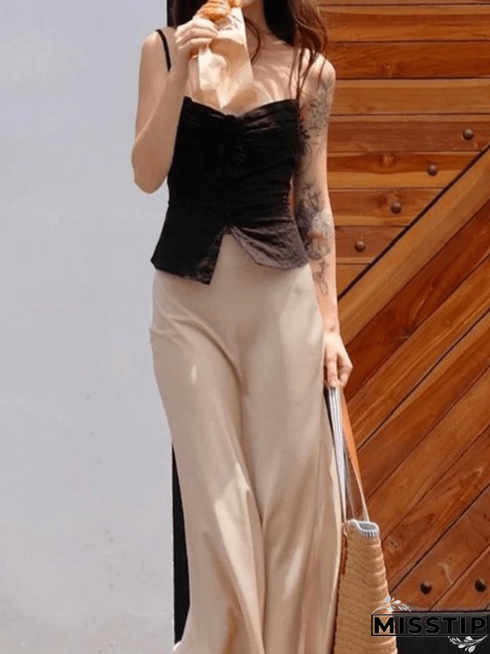 Buttoned Broderie Lace Cami Top