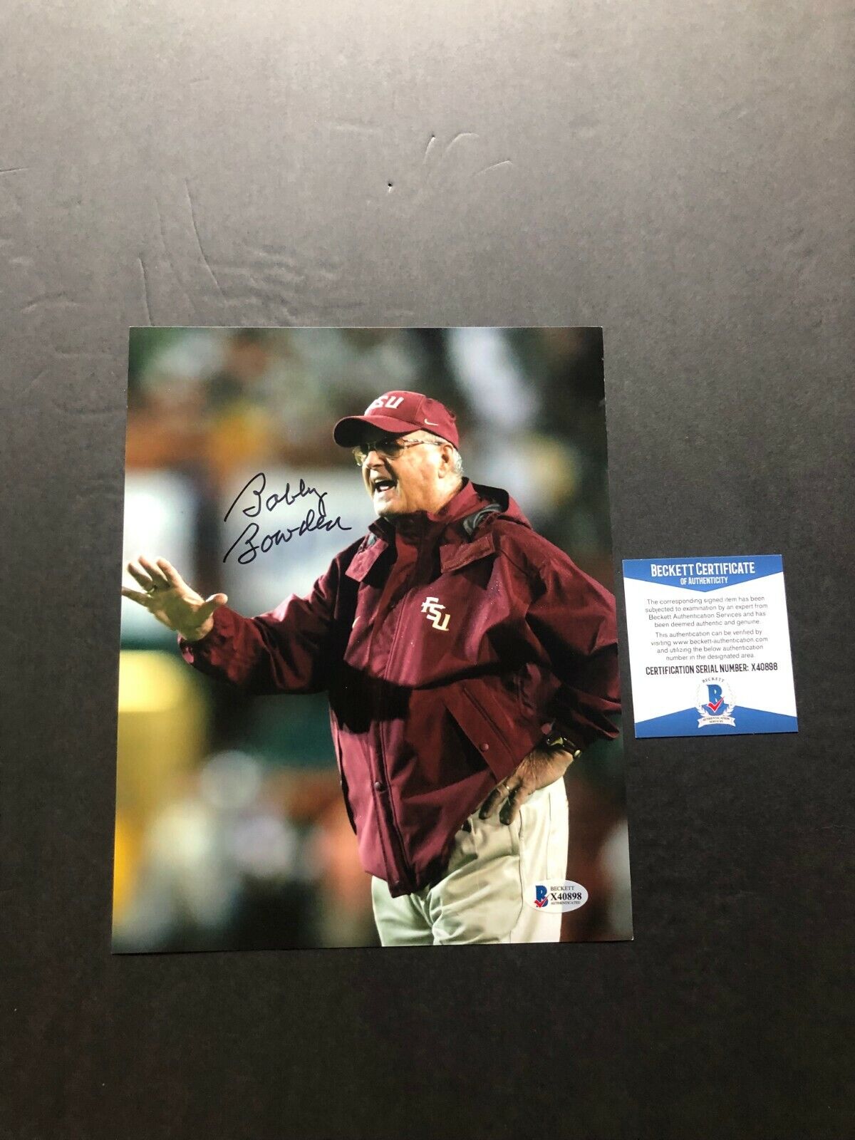 Bobby Bowden Hot signed autographed FSU Seminoles 8x10 Photo Poster painting Beckett BAS Coa