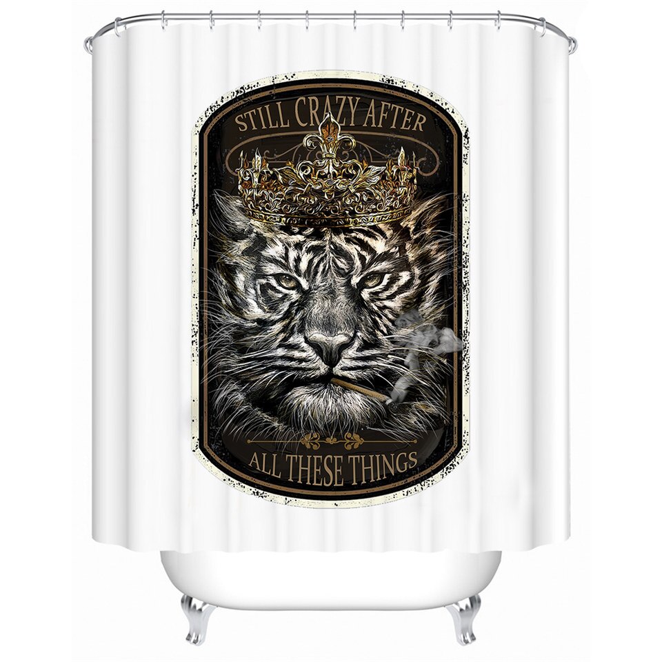 

Tiger King - Print Shower Curtain, 180*200cm, 501 Original