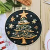【Limited Stock Sale】Pearl Christmas Tree-DIY Embroidery Kit with Pattern Cotton Threads Needles Hoop 30*30cm/11.81*11.81in tapestrymarket