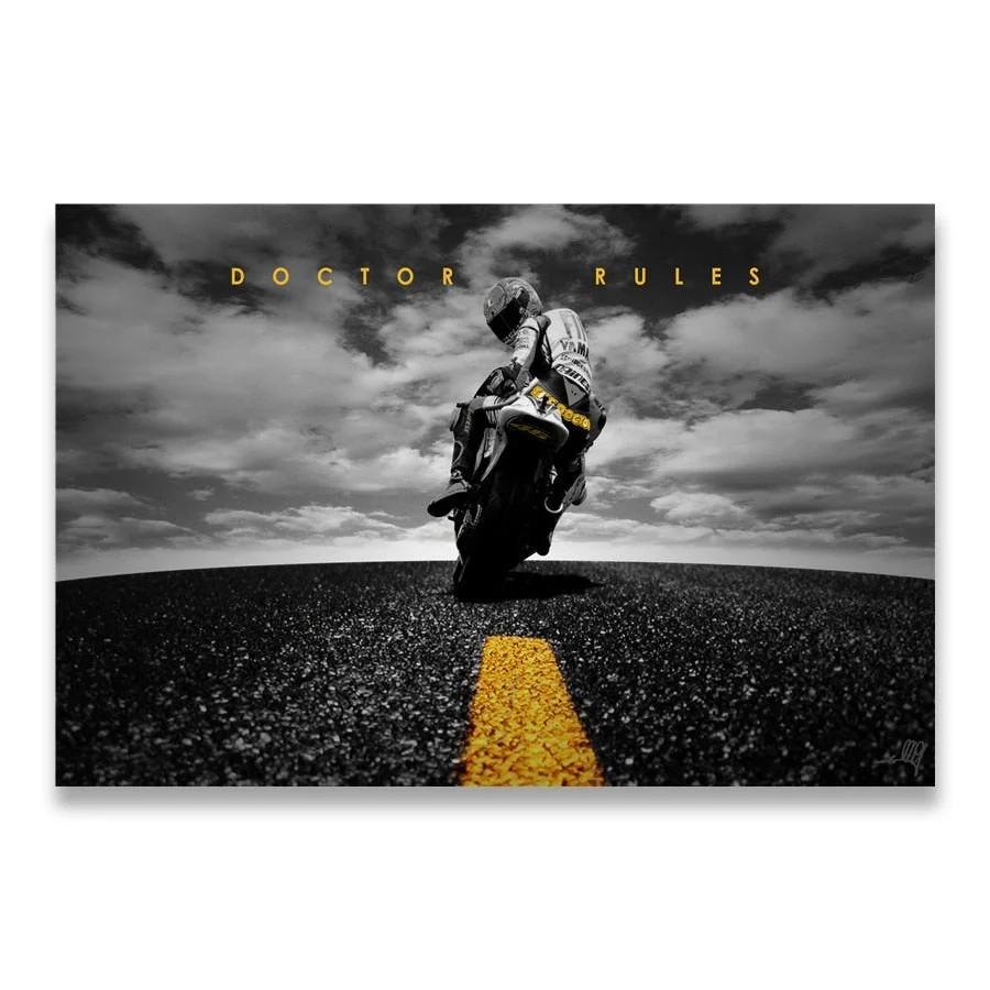 Abstract Oil Prints Poster Motorcycle Canvas Painting Posters Print Cuadros Wall Art Picture for Living Room Home Decoration