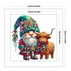 Christmas Yak Gnome-11CT Stamped Cross Stitch 50*50cm/19.69*19.69in