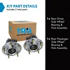 TRQ 2 Piece Rear Wheel Bearing & Hub Assembly Set with ABS Sensor Compatible with 2015-2019 Hyundai Sonata 2016-2021 Tucson 2019-2022 Veloster N 2017-2020 Kia Cadenza 2016-2020 Optima 2017-2021 Sport