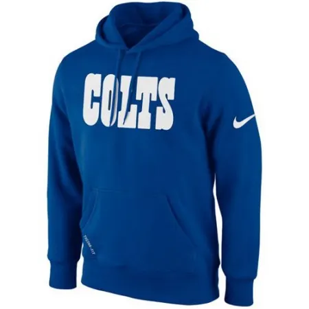 Indianapolis Colts  KO Wordmark Essential Hoodie Royal Blue