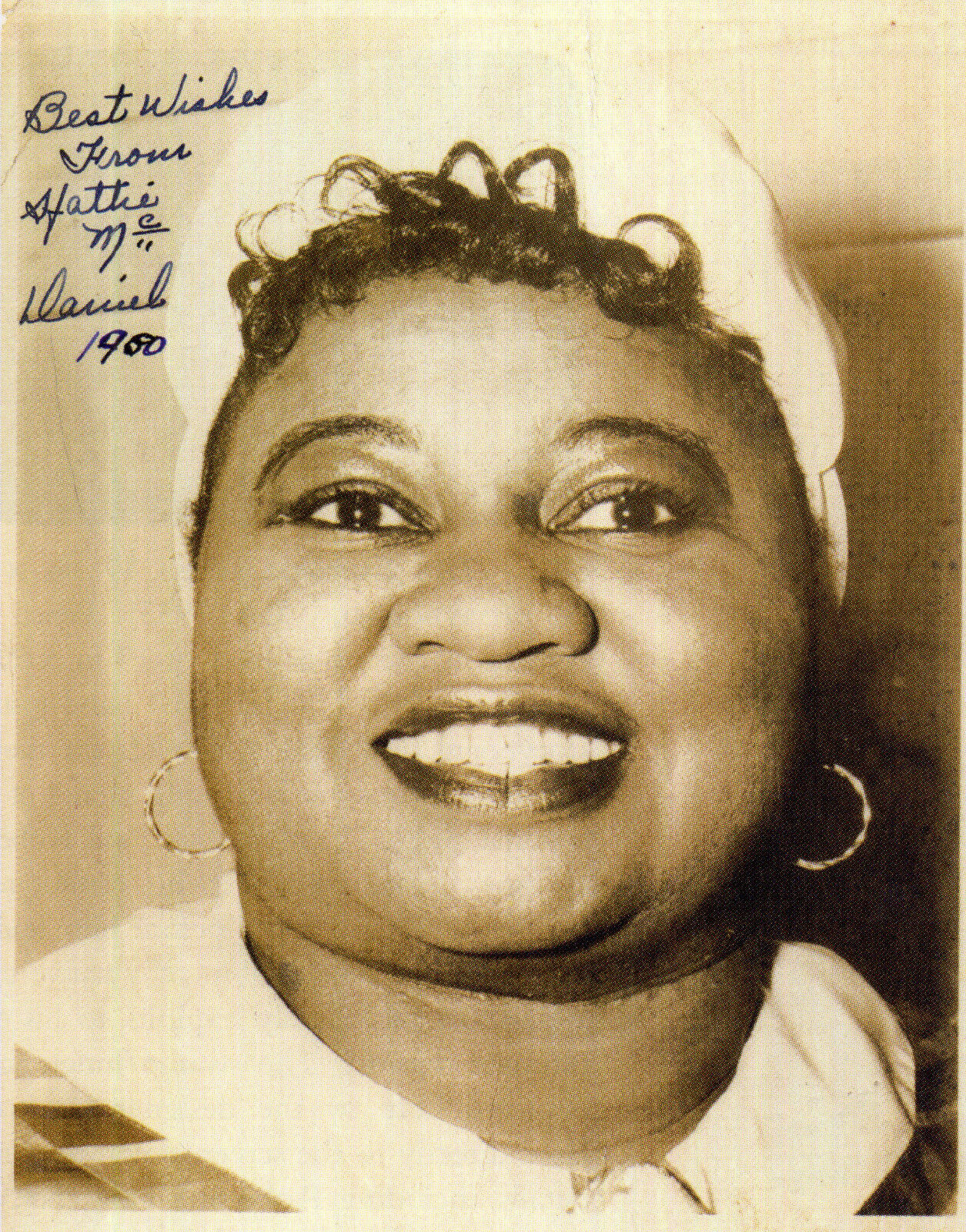 HATTIE McDANIEL Signed 'Gone With The Wind' Photo Poster paintinggraph - Film Actress - reprint