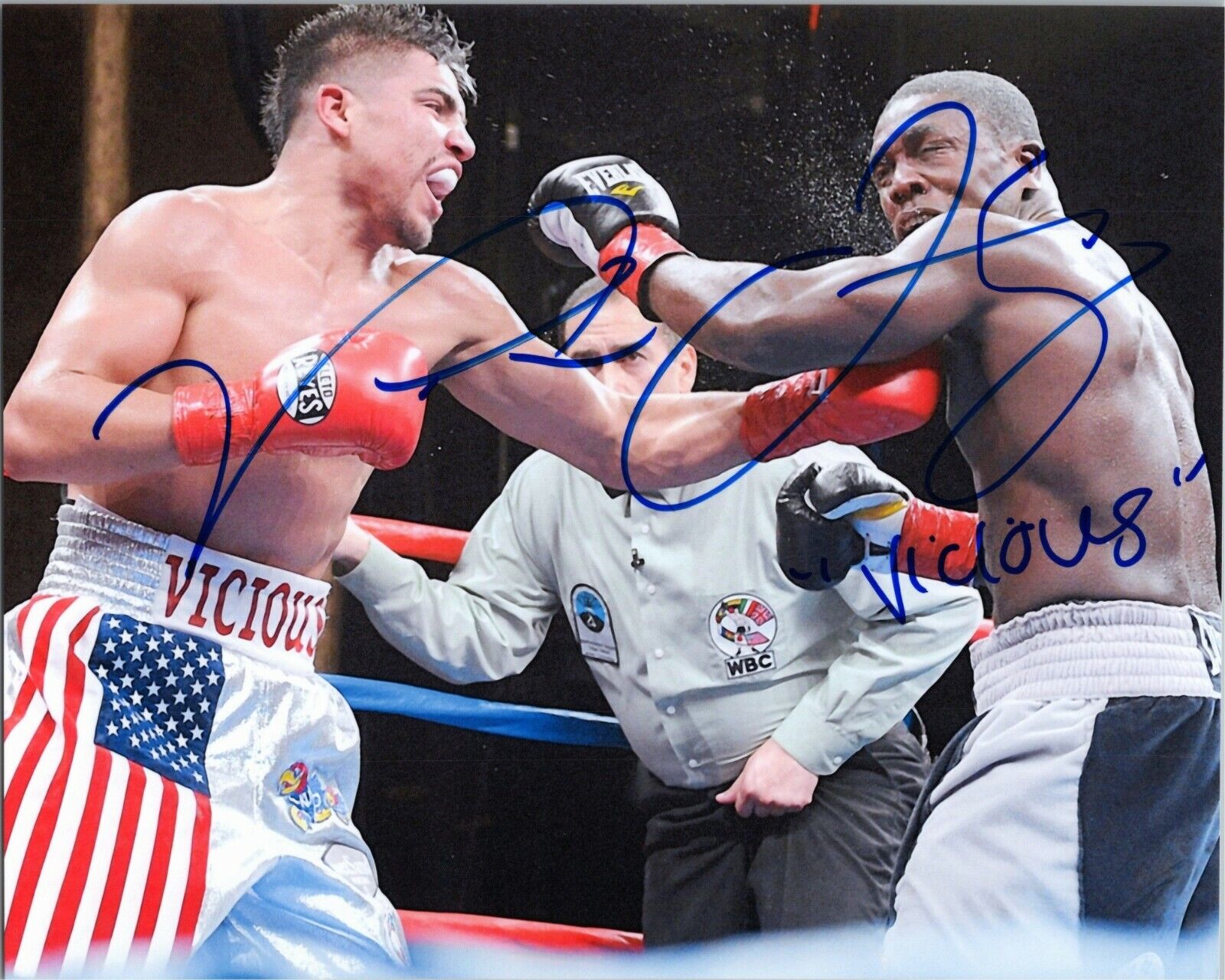 ~~ VICTOR ORTIZ Authentic Hand-Signed Boxing WBC