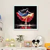 (Stamped/Counted) Ballet Snow White Silhouette-11CT Cross Stitch 40*40cm