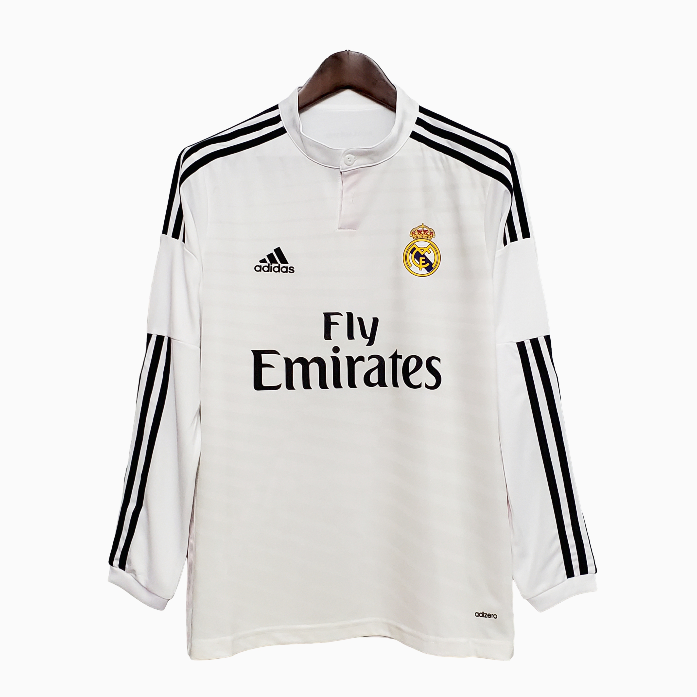 Retro Real Madrid 14-15 Home Stadium Long Sleeve Jersey
