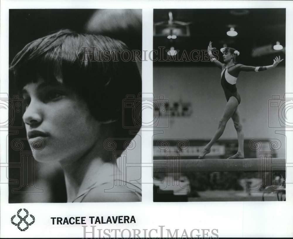 Press Photo Poster painting Gymnast Tracee Talavera Competes on Balance Beam - hps15545