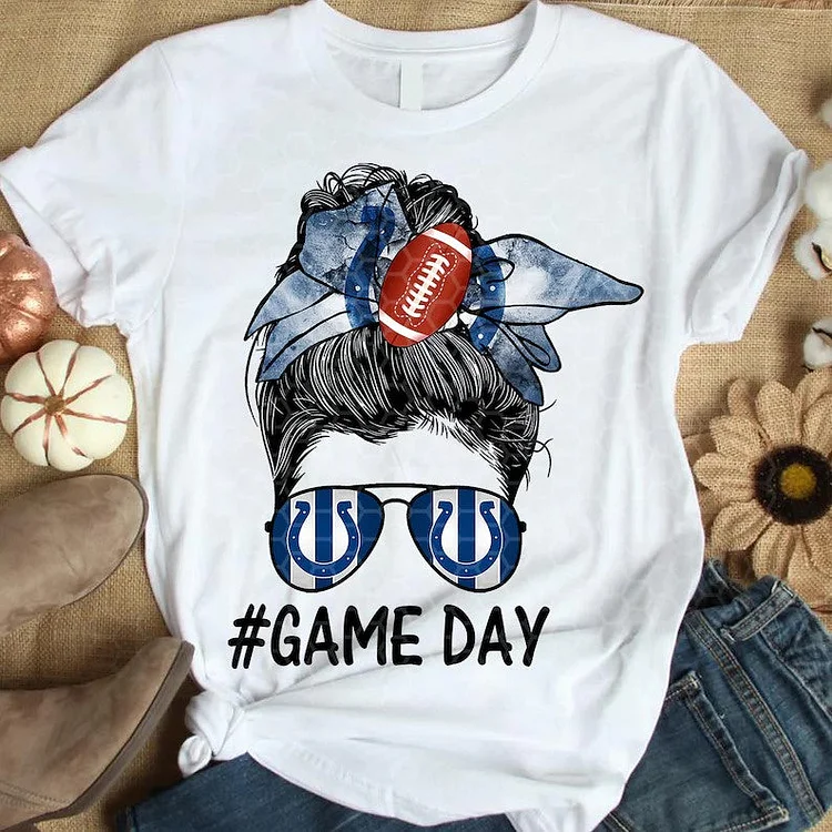 Indianapolis Colts Women's White Relaxed T-Shirt