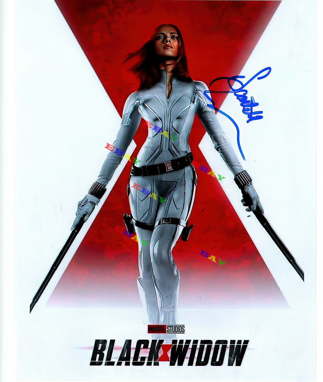 SCARLETT JOHANSSON S BLACK WIDOW Autographed 8x10 Signed Photo Poster painting REPRINT