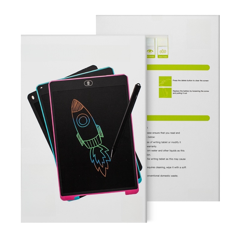 12-inch LCD Handwriting Board Children’s Drawing Board Color Handwriting With Lock Key Children’s Intelligent Graffiti Painting Handwriting Board