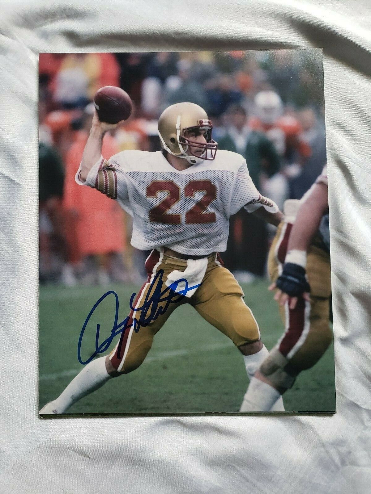 DOUG FLUTIE BOSTON COLLEGE EAGLES FOOTBALL SIGNED AUTOGRAPHED 8X10 Photo Poster painting COA