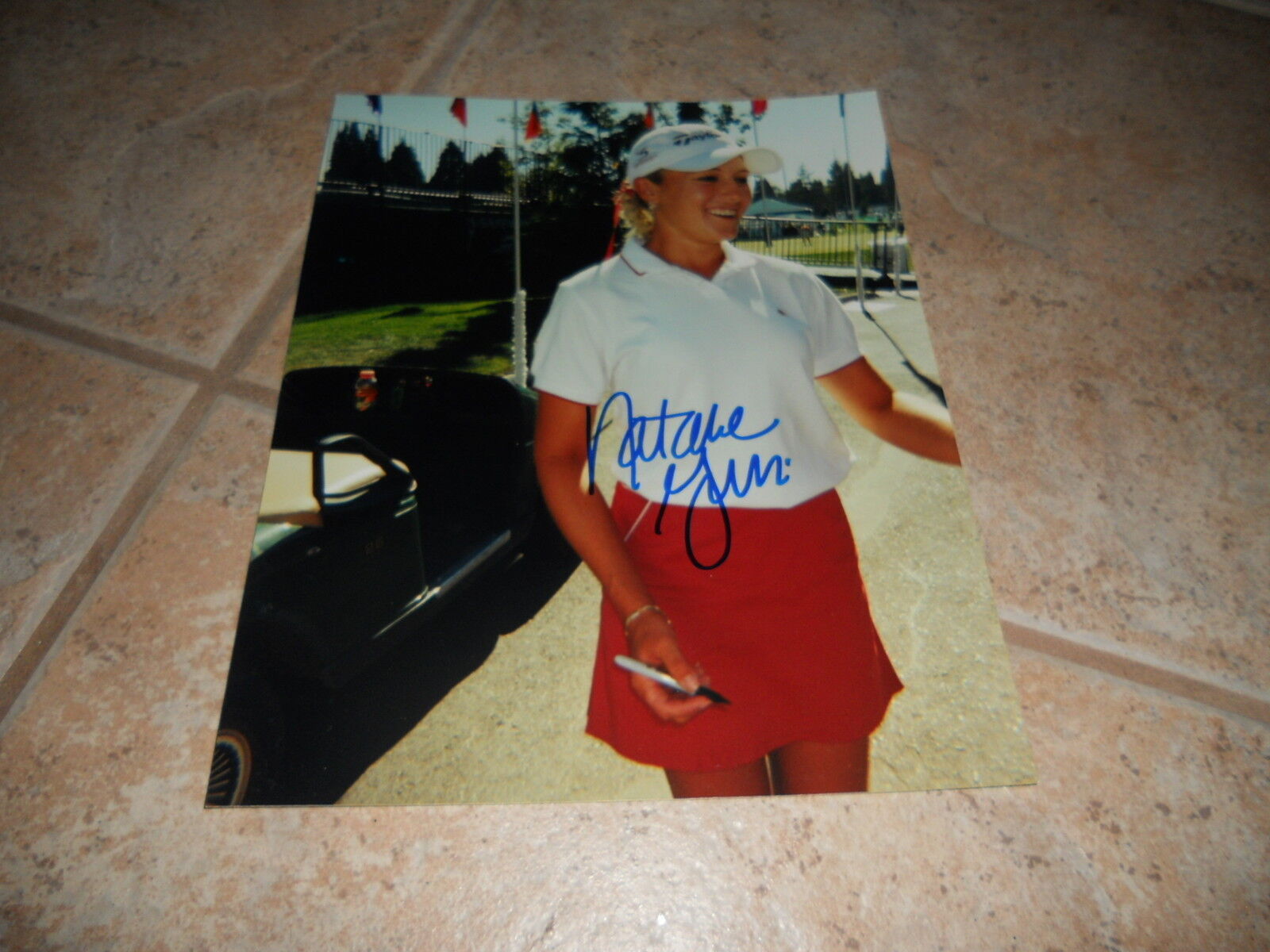 Natalie Gulbis LPGA Golf Sexy Signed Autographed 8x10 Sports Photo Poster painting #1