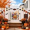 Halloween Pumpkin DIY Acrylic 5D Crystal Diamond Gem Art Hanging Ornament