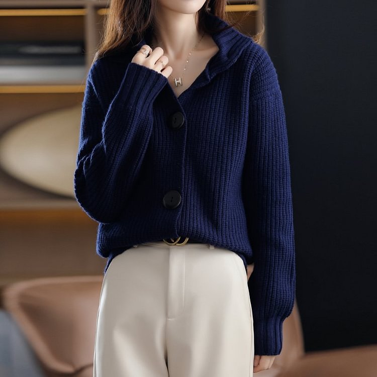 Long Sleeve Casual Solid Sweater