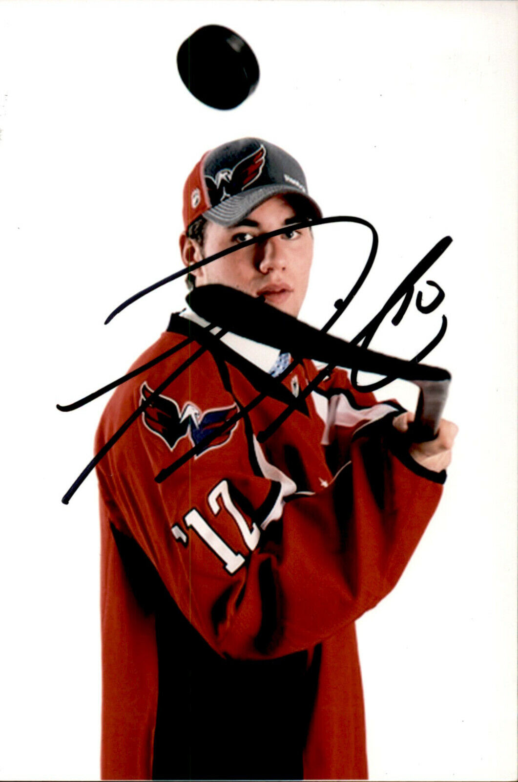 Tom Wilson SIGNED 4x6 Photo Poster painting WASHINGTON CAPITALS #2