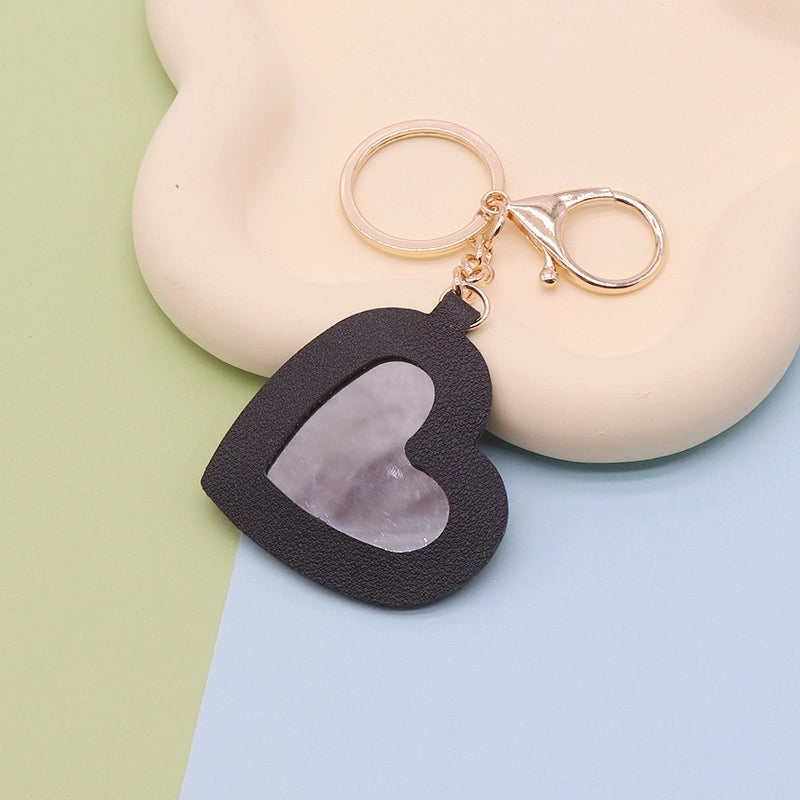 Minimalist Flower Pu Leather Women’s Keychain