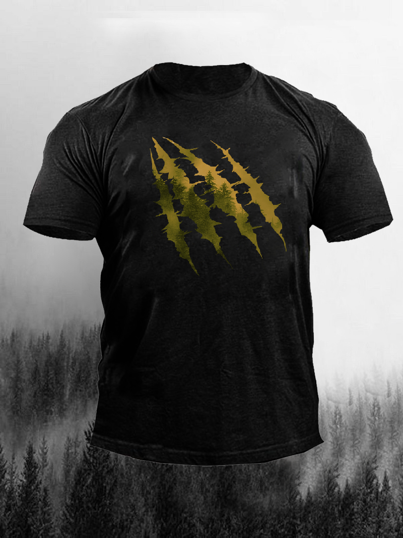 Men's Forest Bear Claw Short-Sleeved Shirt in  mildstyles