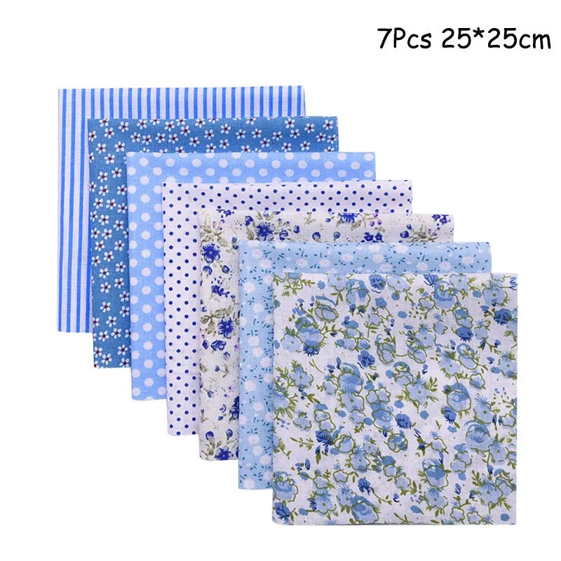 25x25cm and 25x20cm Printed Cotton Fabric Cloth Sewing Quilting Fabrics for Patchwork Needlework DIY Handmade Accessories