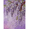 Kits d&rsquo;art bricol&eacute;s en perles perl&eacute;es violettes pour adultes d&eacute;coration murale avec cadre 30x40cm