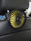 USB Car Fan 3 Speeds 360 Rotatable Car Seat Headrest Fan for Sedan SUV RV Truck